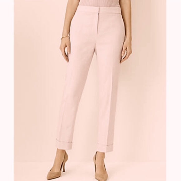 Ann Taylor Factory Pants - Ann Taylor Factory | High Rise Ankle Pant (Light Pink)-Size 8